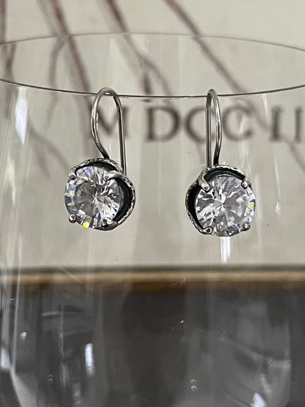 RARE Retired Silpada Center Stage Earrings | W1863 | CZ